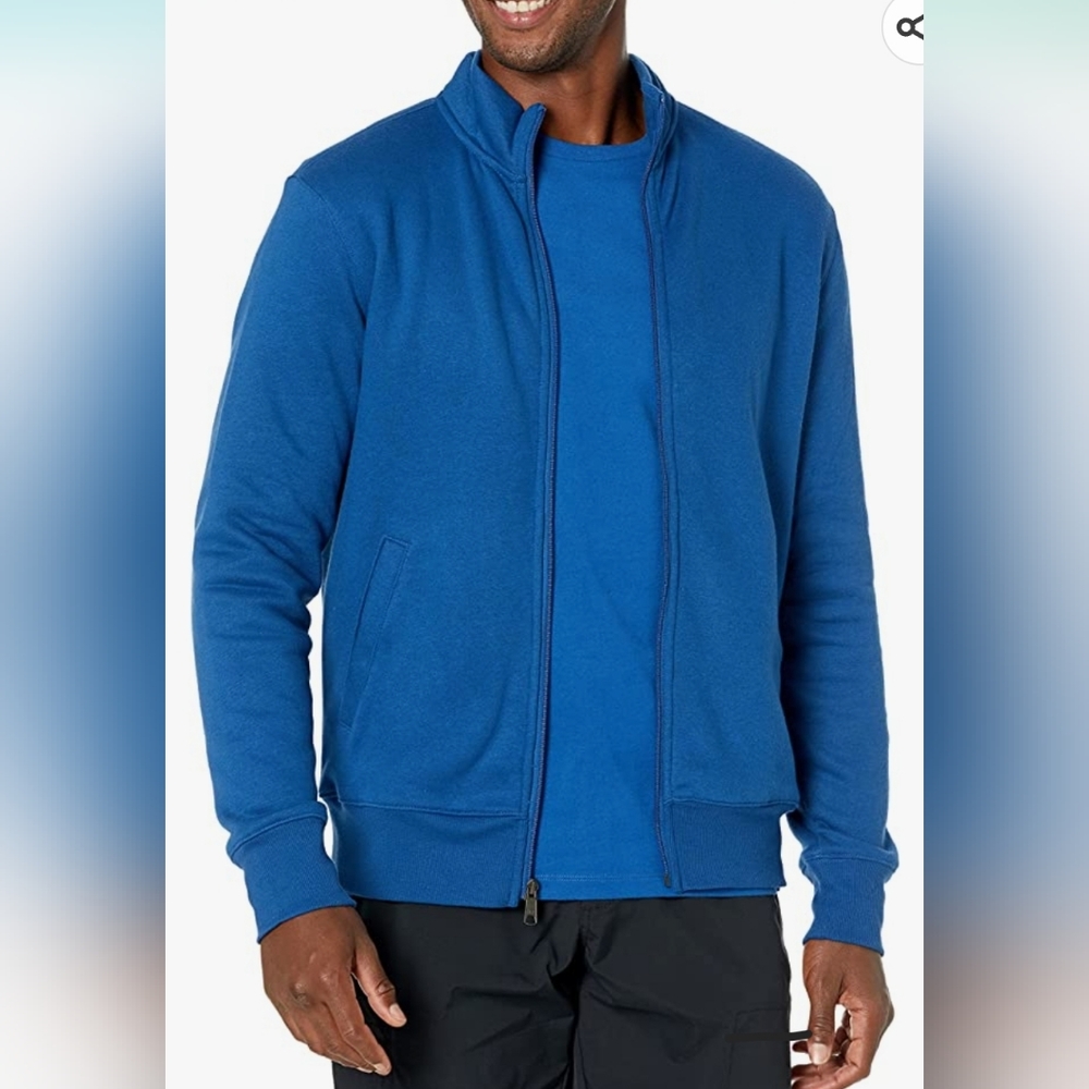 Amazon Essentials Men's Full-Zip Fleece Mock Neck Sweatshirt size: XL